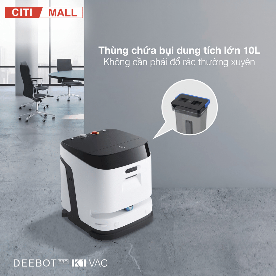 Ecovacs DEEBOT PRO K1 VAC - Robot hút bụi lau sàn công nghiệp 2026 tại Citimall 08