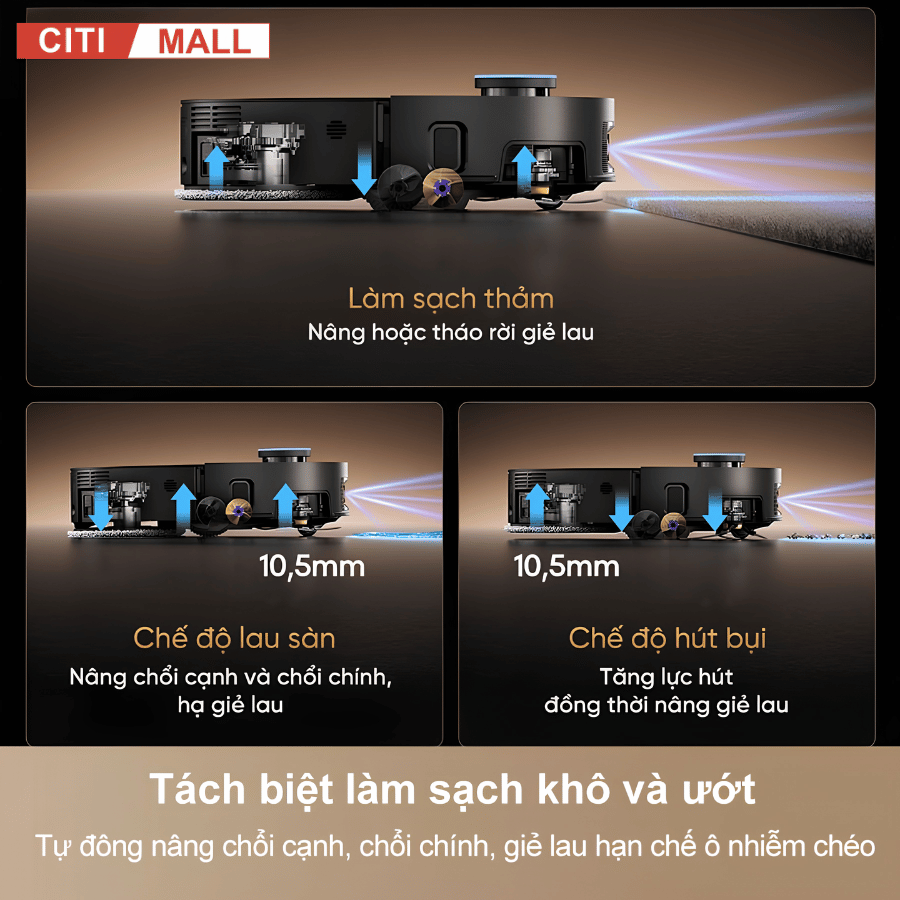 Dreame X60 Ultra Extreme - Robot Hút Bụi Lau Nhà 2026 tại Citimall 012