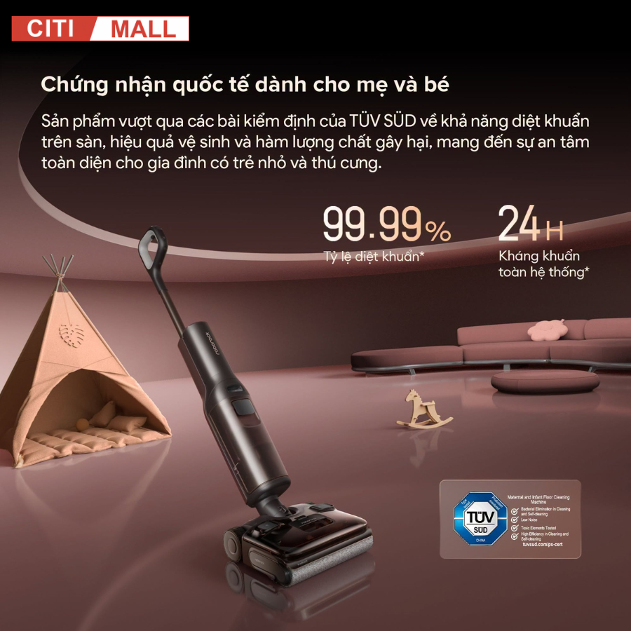 Roborock F25 Pro Turbo - Máy Hút Bụi Lau Sàn tại Citimall 15