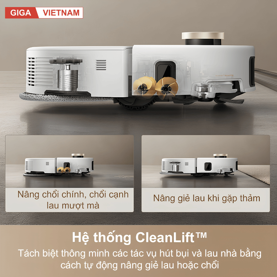 Mova V50 Ultra  - Robot Hút Bụi Lau Sàn 2026 tại Giga Việt Nam 014