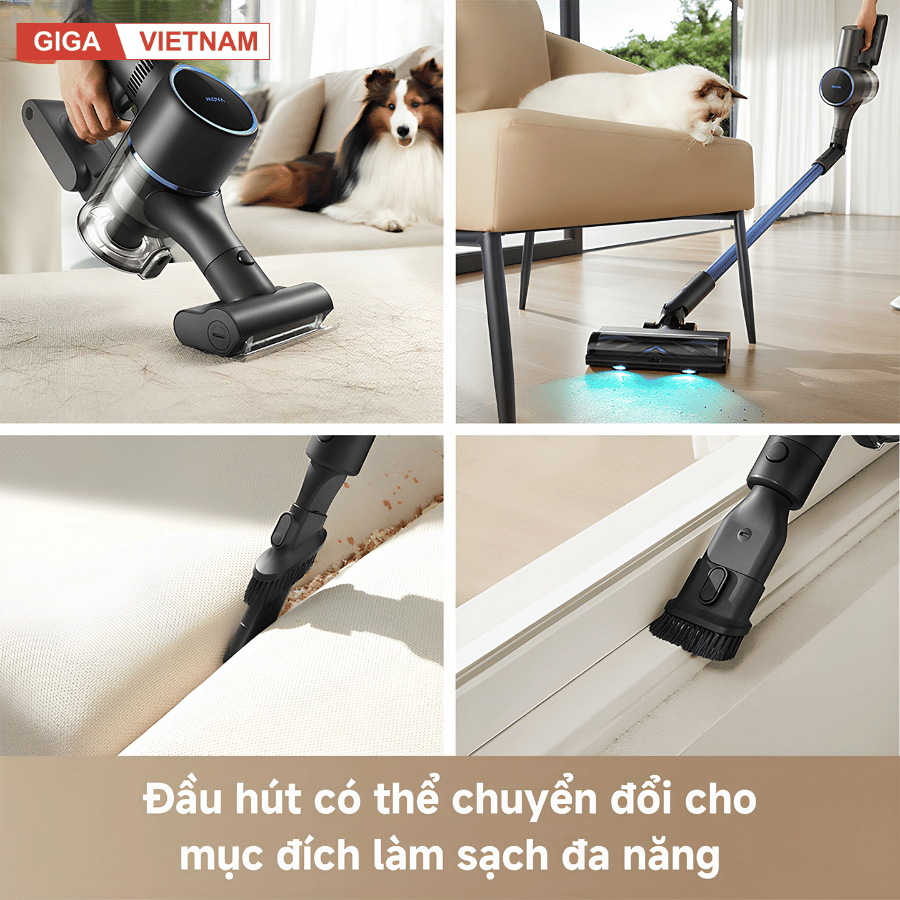 Mova S4 Detect - Máy Hút Bụi Cầm Tay Không Dây 2026 tại Giga Việt Nam x Vua Nhà Bếp Đức 10