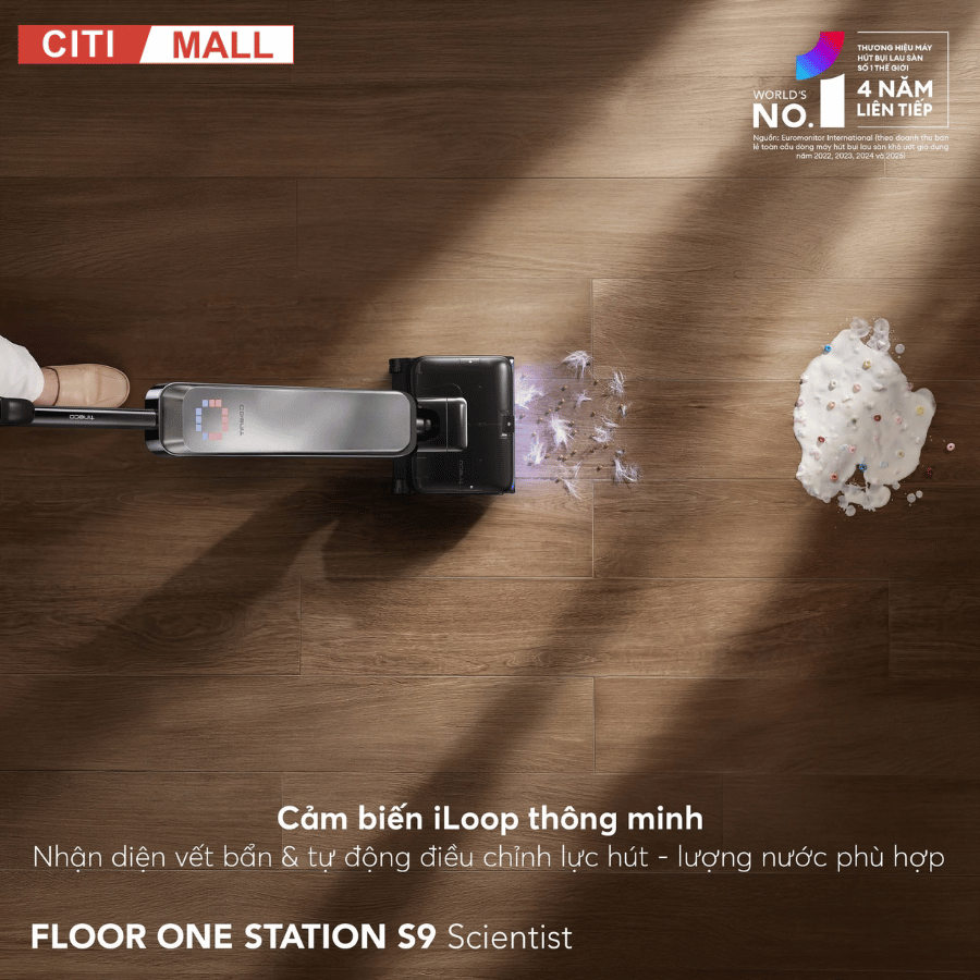 Tineco Floor One Station S9 Scientist – Máy hút bụi lau sàn khô ướt 2026