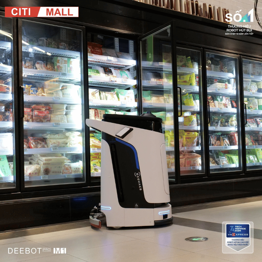 Ecovacs DEEBOT PRO M1 - Robot Hút Bụi Lau Sàn Công Nghiệp tại Citimall 17