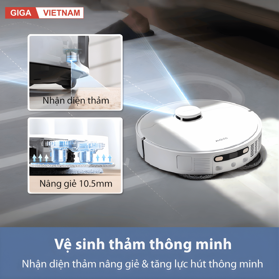 Mova E30 Ultra - Robot Hút Bụi Lau Sàn 2026 tại Giga Việt Nam 07