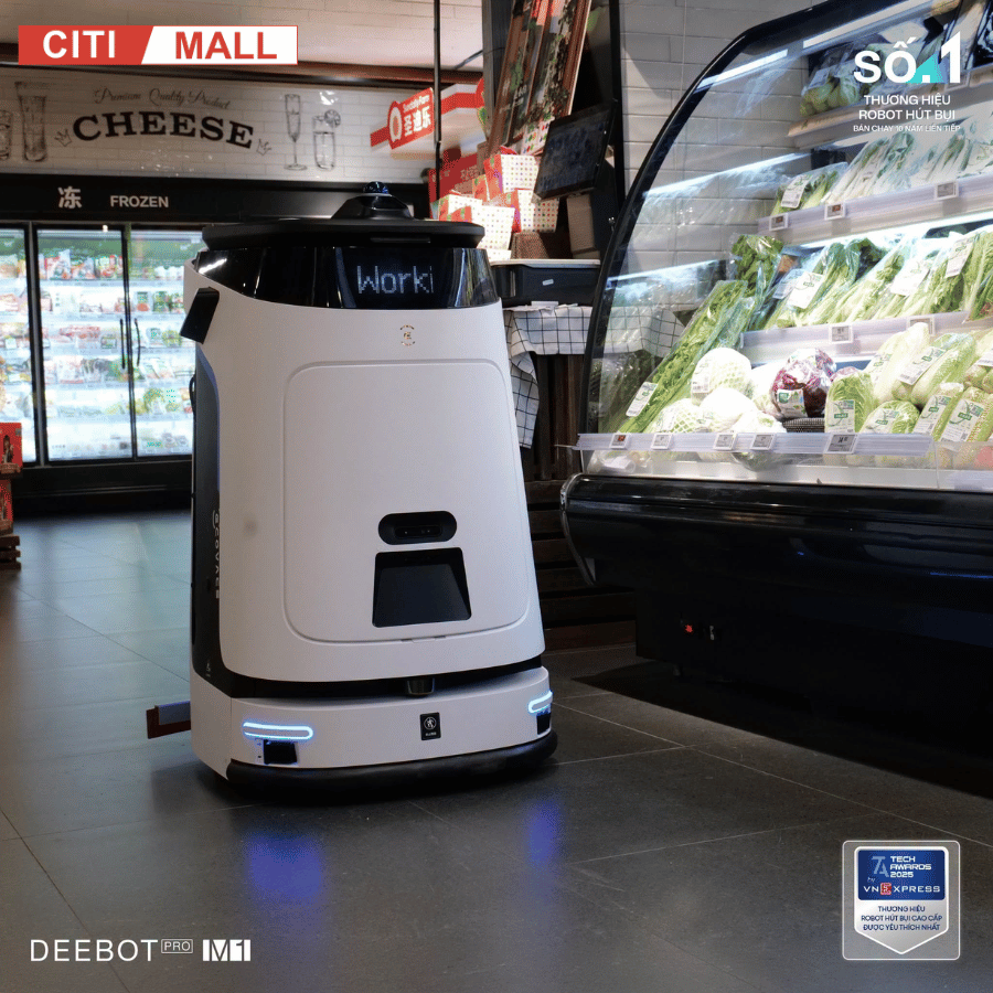 Ecovacs DEEBOT PRO M1 - Robot Hút Bụi Lau Sàn Công Nghiệp tại Citimall 18