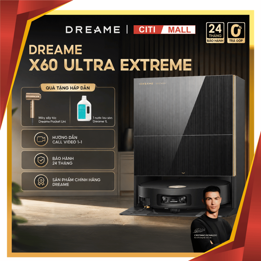 Dreame X60 Ultra Extreme - Robot Hút Bụi Lau Nhà 2026