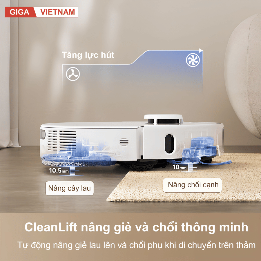 Mova P50 Ultra - Robot Hút Bụi Lau Nhà 2026 tại Giga Việt Nam 06