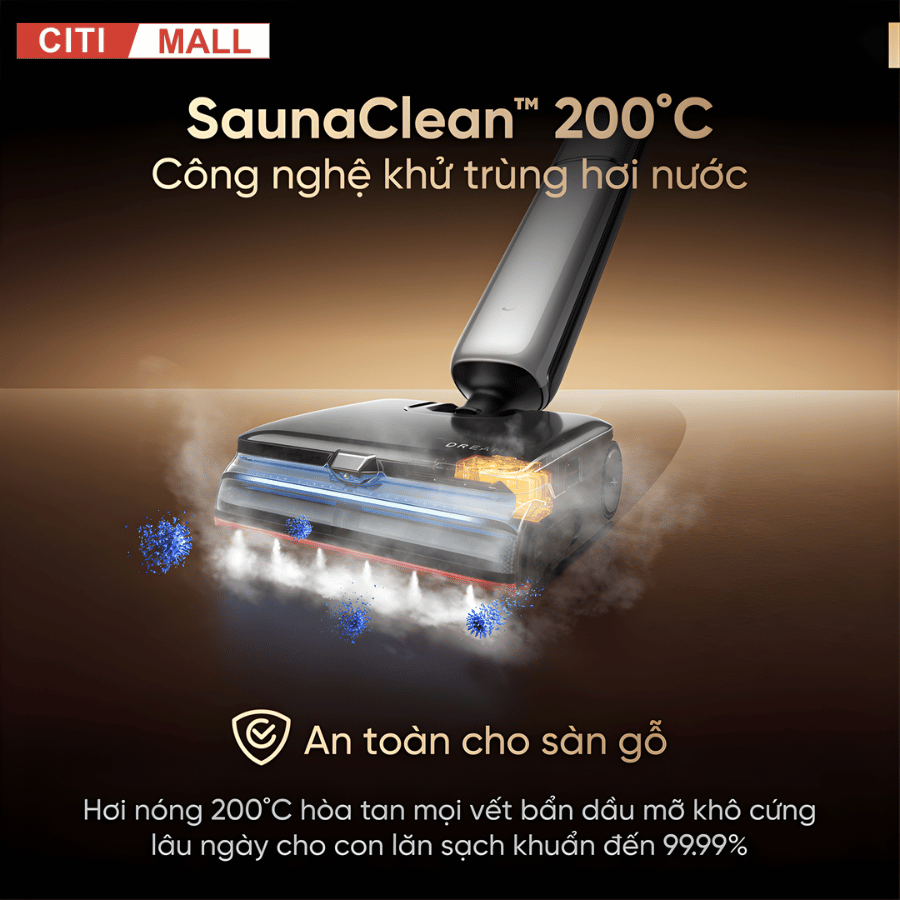 Dreame H16 Pro - Máy Hút Bụi Lau Sàn Khô Ướt 2026 tại Citimall- Giga Việt Nam - Vua Nhà Bếp Đức 03