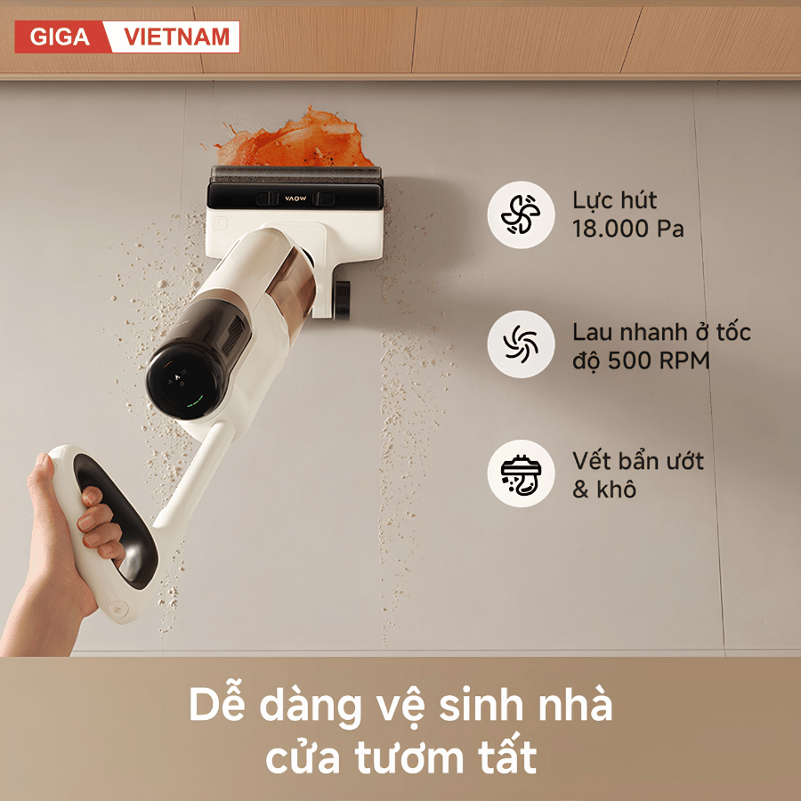 Mova K30 - Máy Hút Bụi Lau Sàn Cầm Tay 2026 tại Giga Việt Nam x Vua Nhà Bếp Đức 04