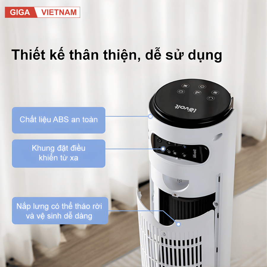 Levoit Classic 42 Inches - Quạt Tháp Điều Hòa 2026 tại citimall x giga việt nam 08