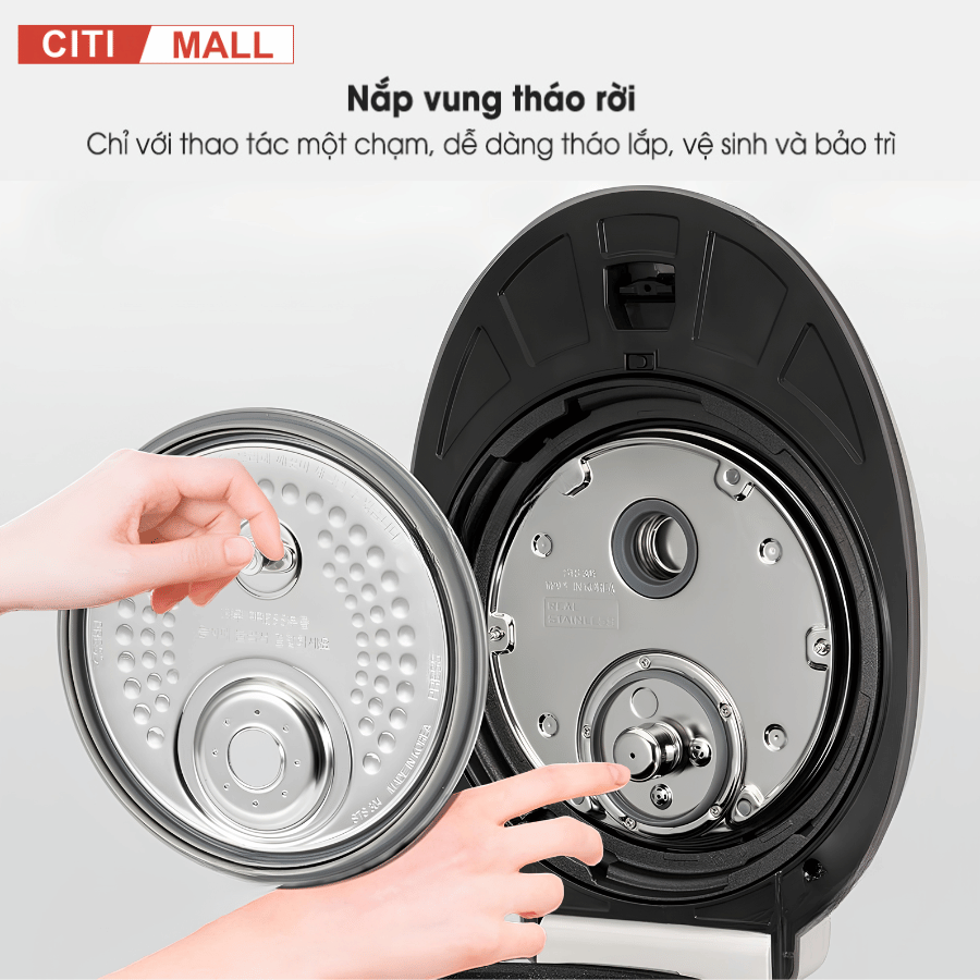 Cuckoo CRP-KHTAS1010FWM - Nồi cơm điện cao tần 2026 tại Citimall 08