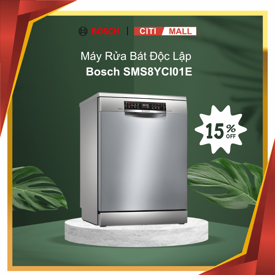 Bosch SMS6ZCI85M - Máy Rửa Bát Độc Lập 2026