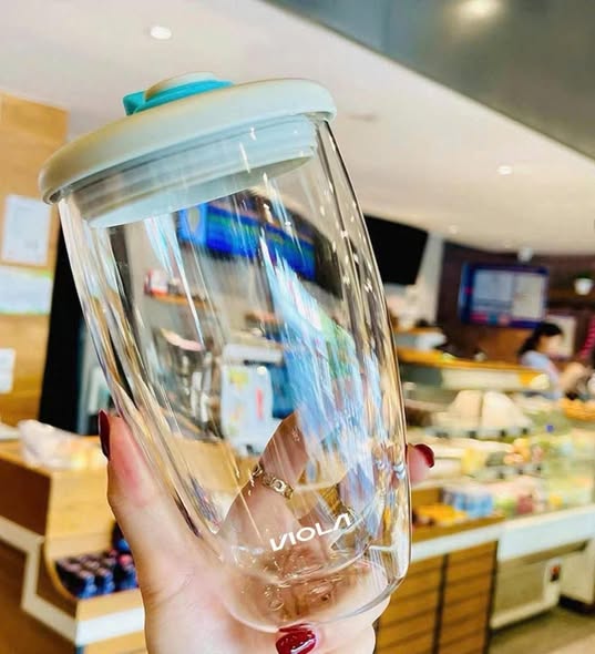 Set 4 Cốc Thủy Tinh 2 Lớp Cách Nhiệt Siêu Xịn - VIOLA Bodium