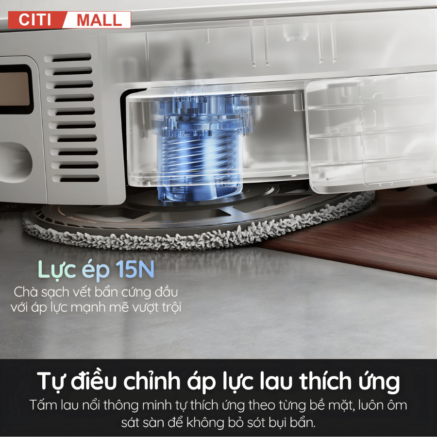 Mova V70 Ultra Complete - Robot Hút Bụi Lau Sàn 2026 tại Giga Việt Nam x Citimall 08