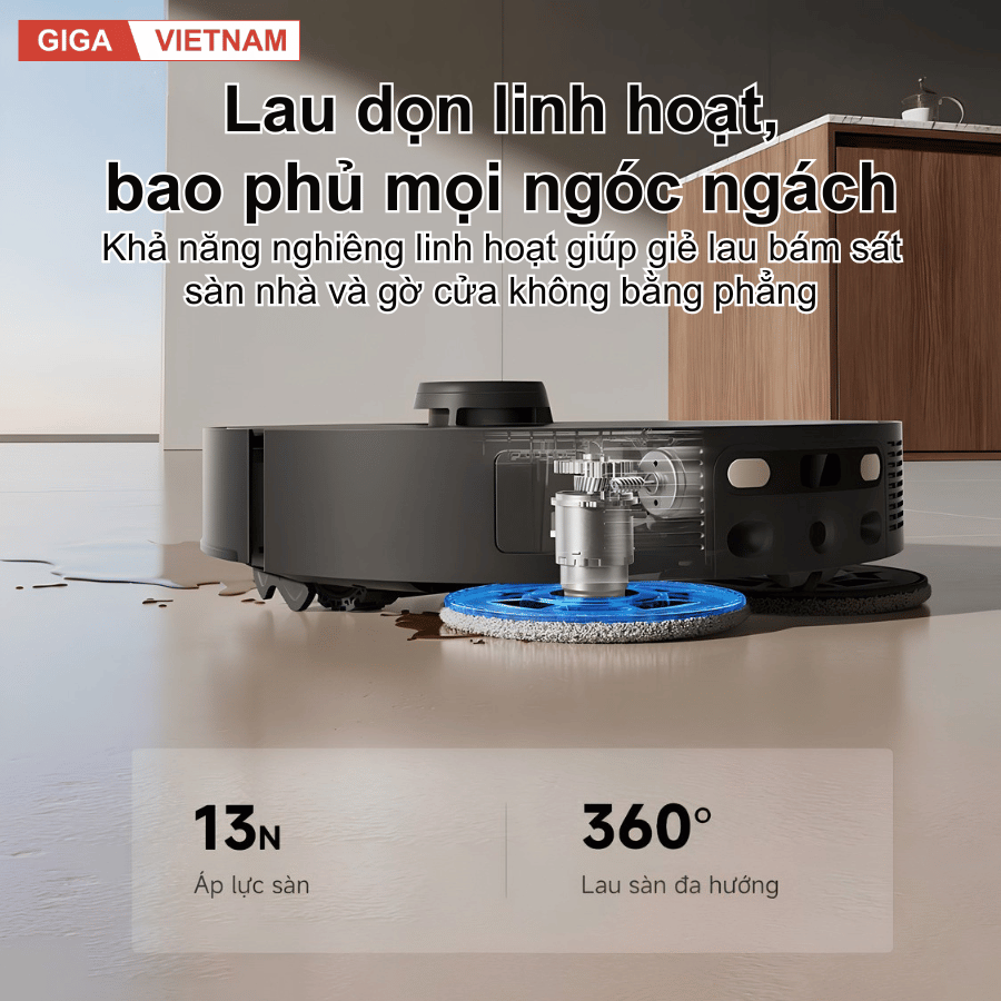 Dreame L50S Pro Ultra - Robot Hút Bụi Lau Sàn 2026 tại Giga Việt Nam x Vua Nhà Bếp Đức 06