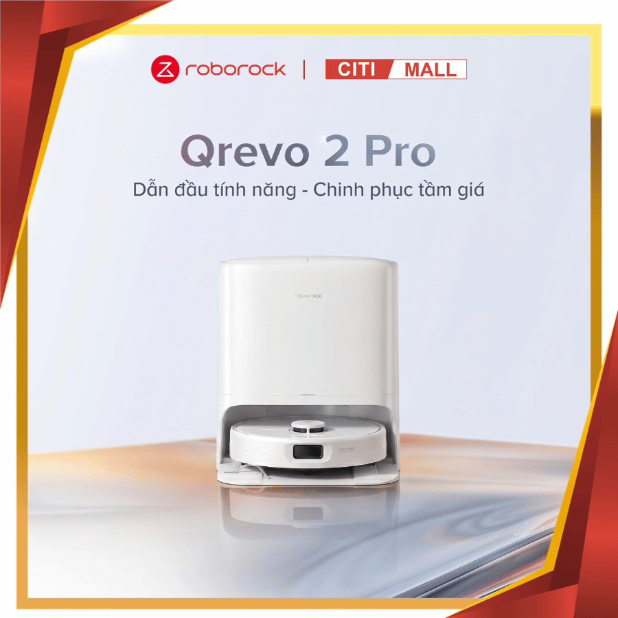Roborock Qrevo 2 Pro - Robot Hút Bụi Lau Nhà 2026 tại Giga Việt Nam x Citimall 01