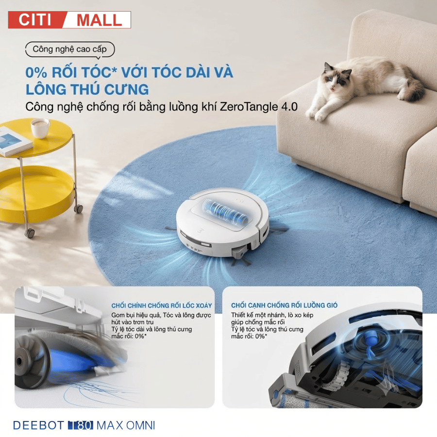Ecovacs Deebot T80 Max Omni - Robot hút bụi lau nhà 2026