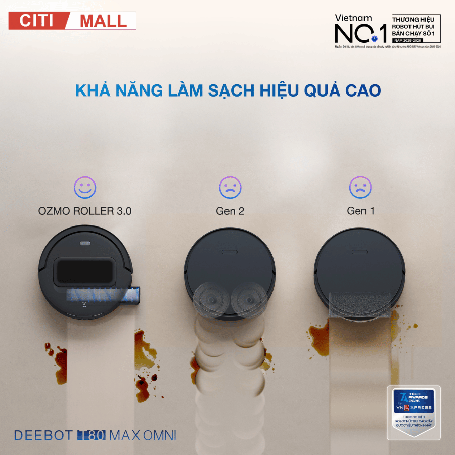 Ecovacs Deebot T80 Max Omni - Robot hút bụi lau nhà 2026