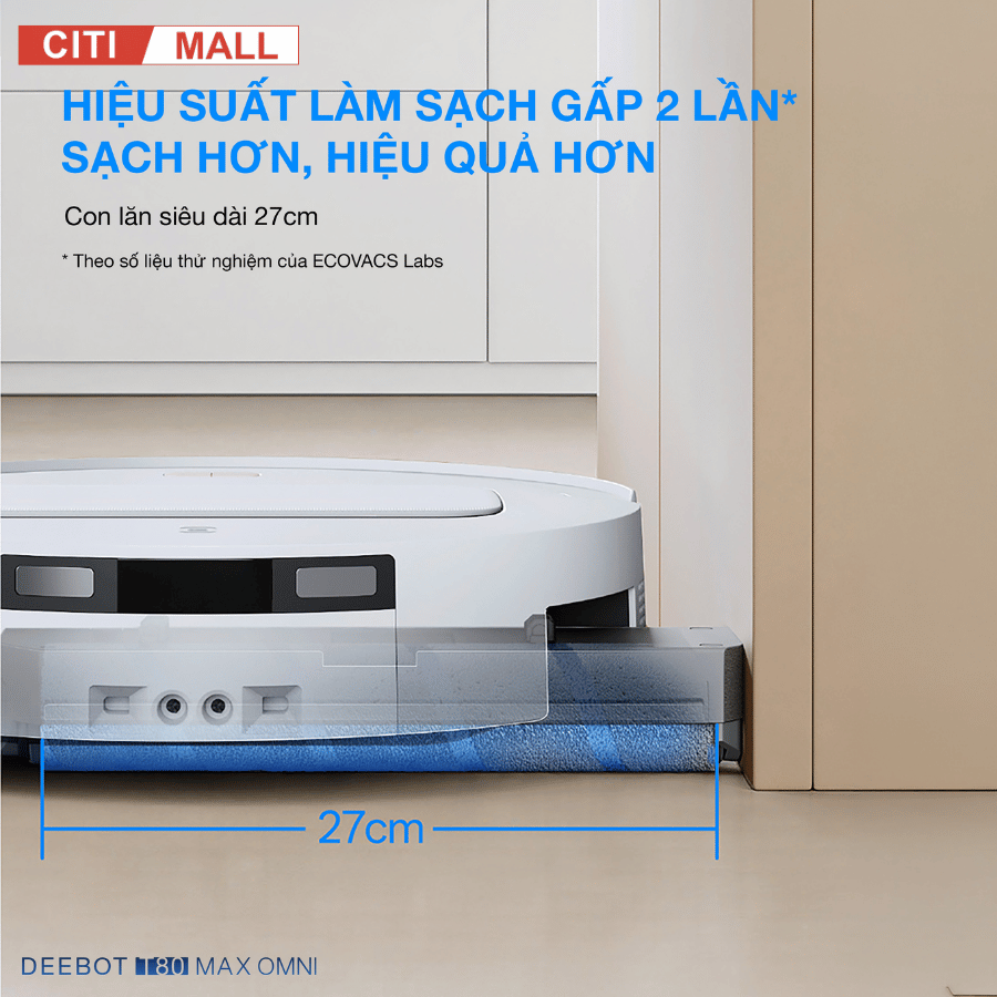 Ecovacs Deebot T80 Max Omni - Robot hút bụi lau nhà 2026