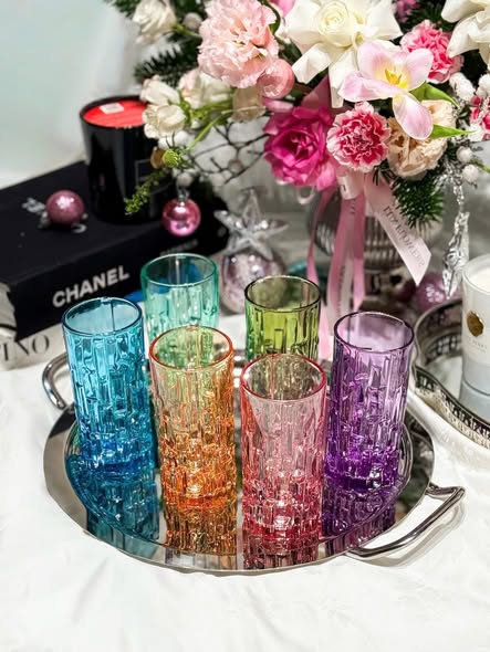 Set 6 Cốc Cao Cầu Vồng (Model 04C) - Dung tích 320ml