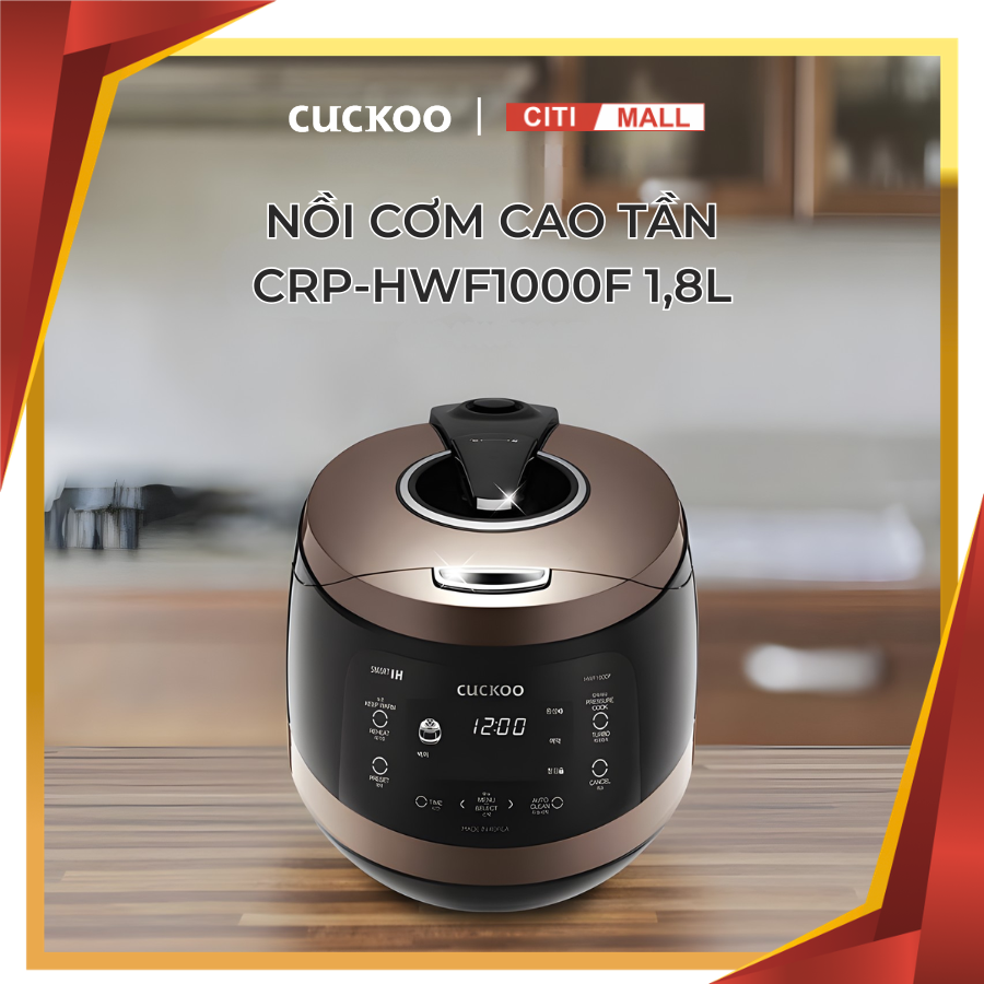 CUCKOO 1,8L CRP-HWF1000F - Nồi Cơm Điện Cao Tần CUCKOO