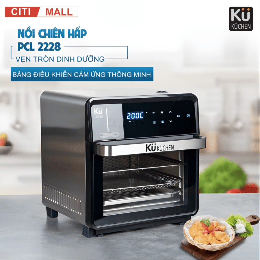 Kuchen PCL 2228 - Nồi Chiên Không Dầu Kết Hợp Hấp 2026 tại Citimall 010