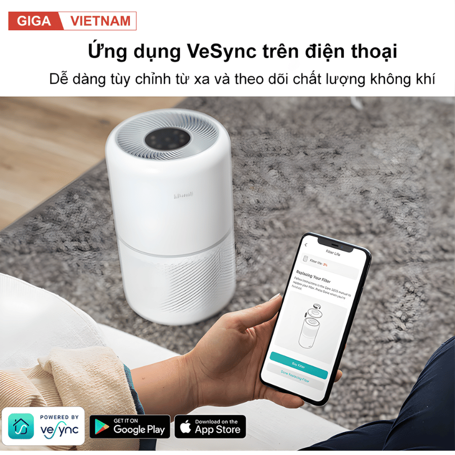 Levoit Core 300S - Máy Lọc Không Khí 2026 tại Giga Việt Nam x Citimall 12