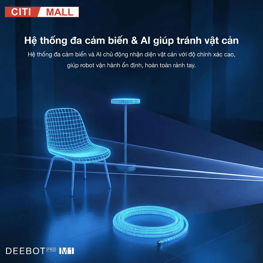 Ecovacs DEEBOT PRO M1 - Robot Hút Bụi Lau Sàn Công Nghiệp tại Citimall 09