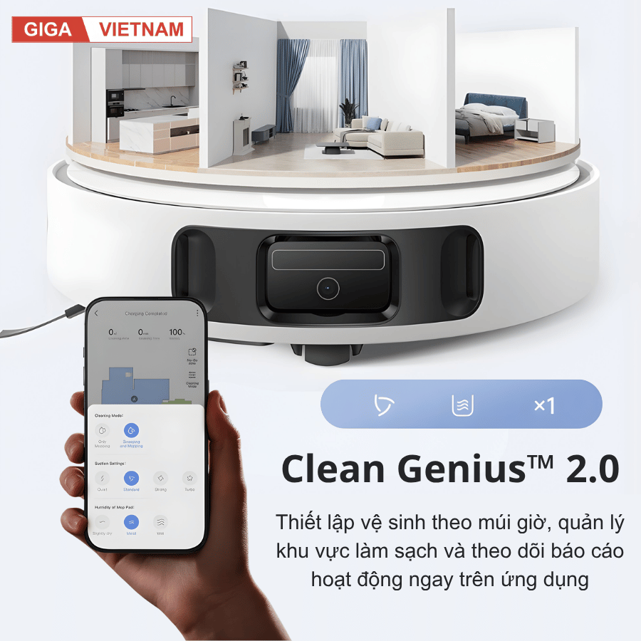 Mova E30 Ultra - Robot Hút Bụi Lau Sàn 2026 tại Giga Việt Nam 09