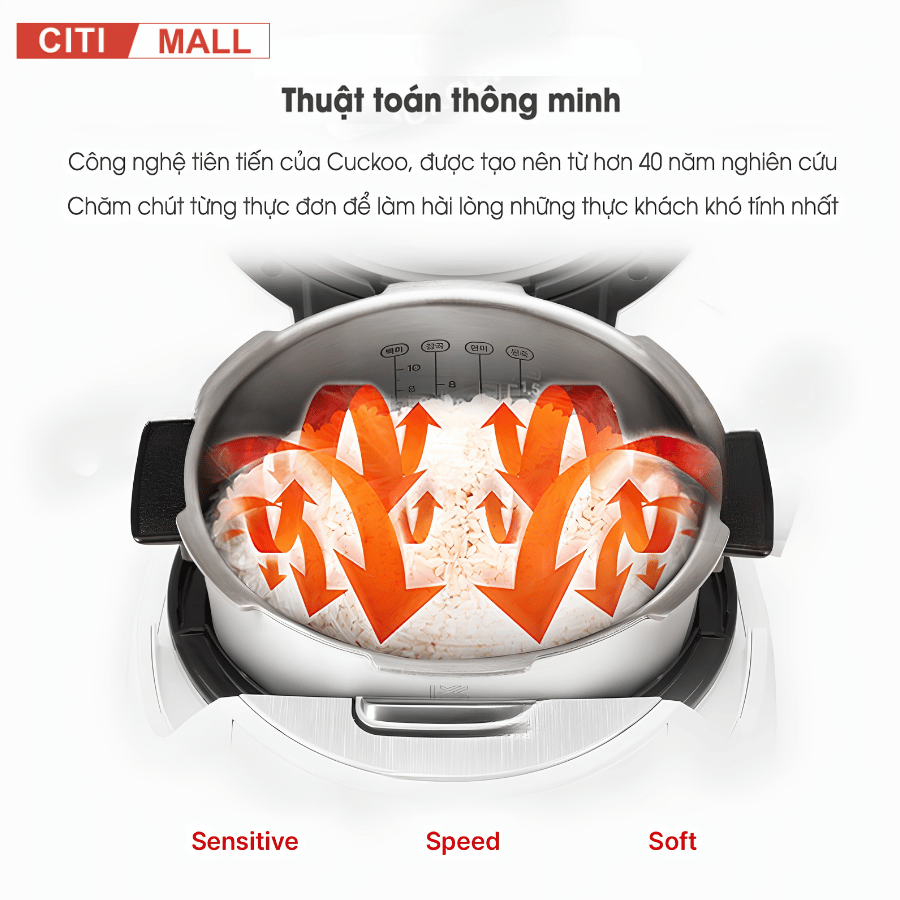Cuckoo CRP-KHTAS1010FWM - Nồi cơm điện cao tần 2026 tại Citimall 15
