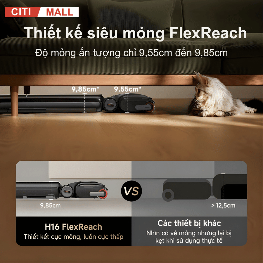Dreame H16 FlexReach - Máy Hút Bụi Lau Sàn 2026 tại Citimal x Giga Việt Nam x Vua Nhà Bếp Đức 03