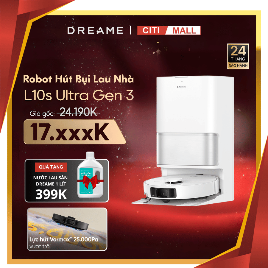 Dreame L10s Ultra Gen 3 - Robot Hút Bụi Lau Nhà 2026