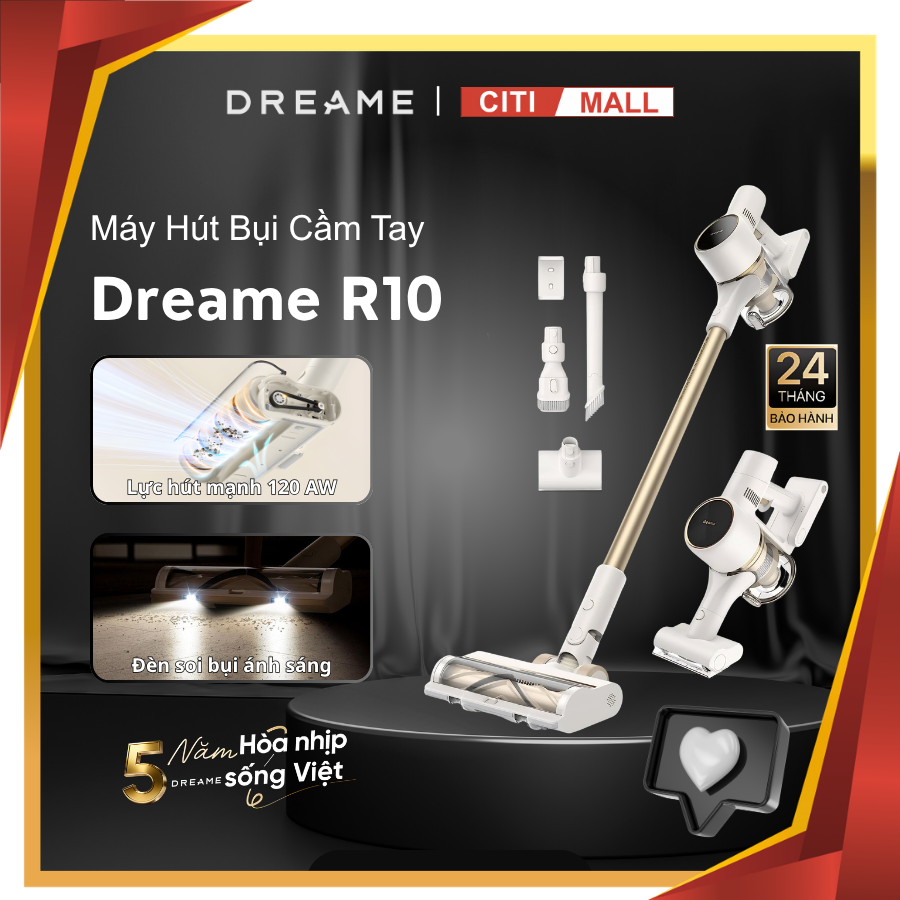 Dreame R10 - Máy Hút Bụi Cầm Tay Không Dây 2026