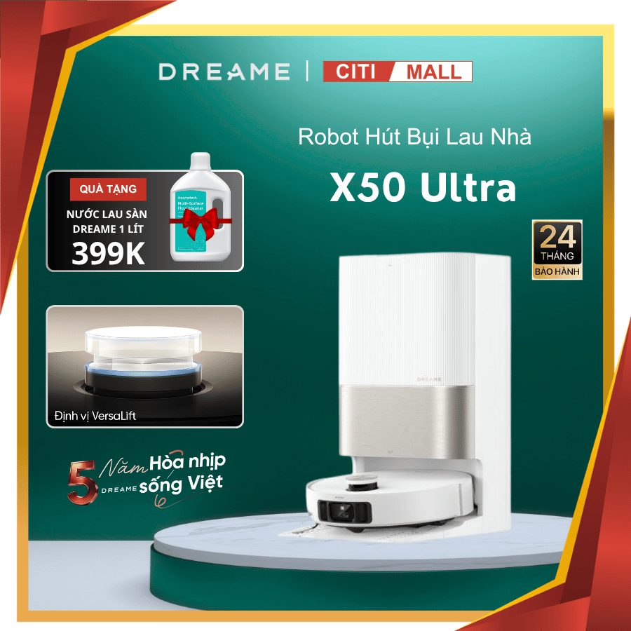 Dreame X50 Ultra - Robot Hút Bụi Lau Nhà 2026