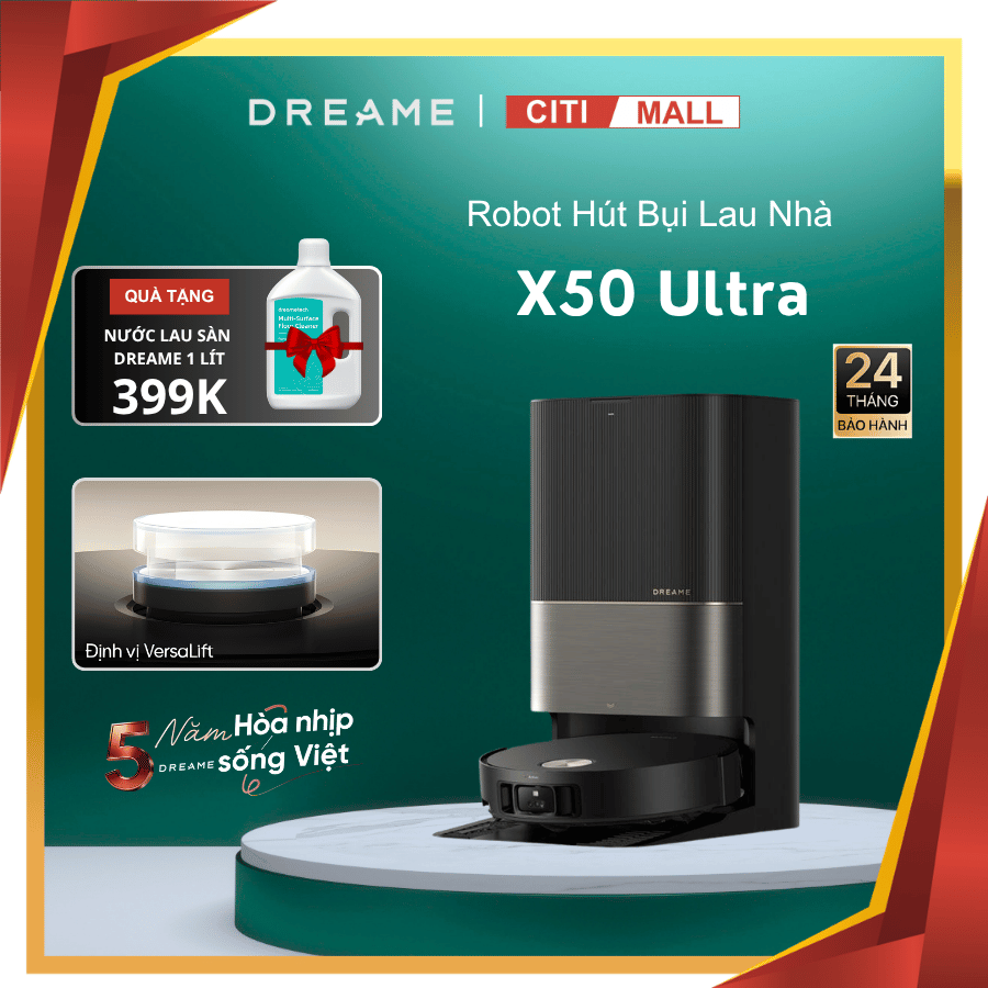 Dreame X50 Ultra - Robot Hút Bụi Lau Nhà 2026