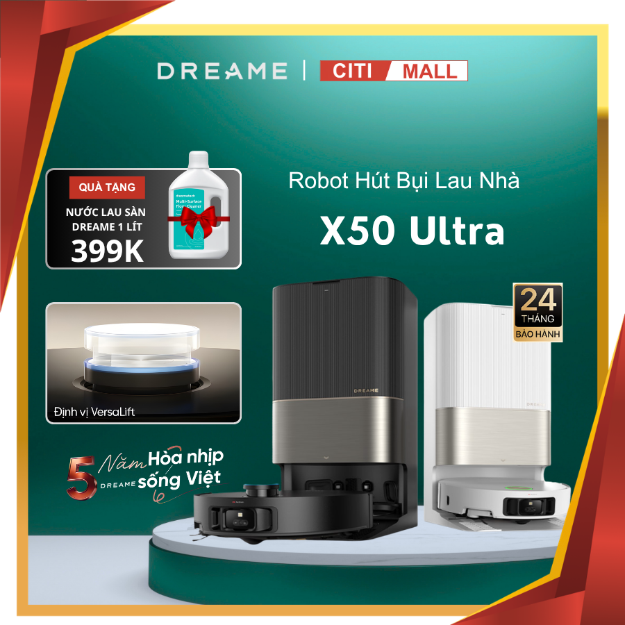 Dreame X50 Ultra - Robot Hút Bụi Lau Nhà 2026