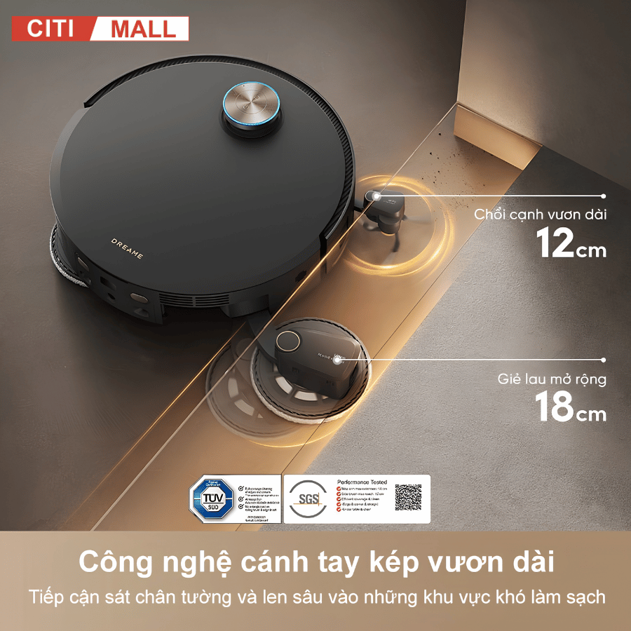Dreame X60 Ultra Extreme - Robot Hút Bụi Lau Nhà 2026 tại Citimall 03