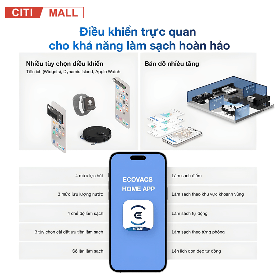 Ecovacs Deebot T30C Max Omni - Robot hút bụi 2026