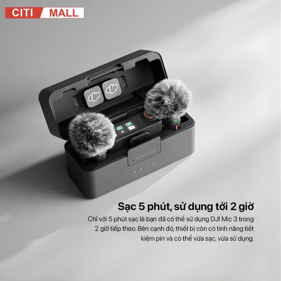 DJI Mic 3 - Micro Thế Hệ Mới 2026 tại citimall x giga việt nam 19