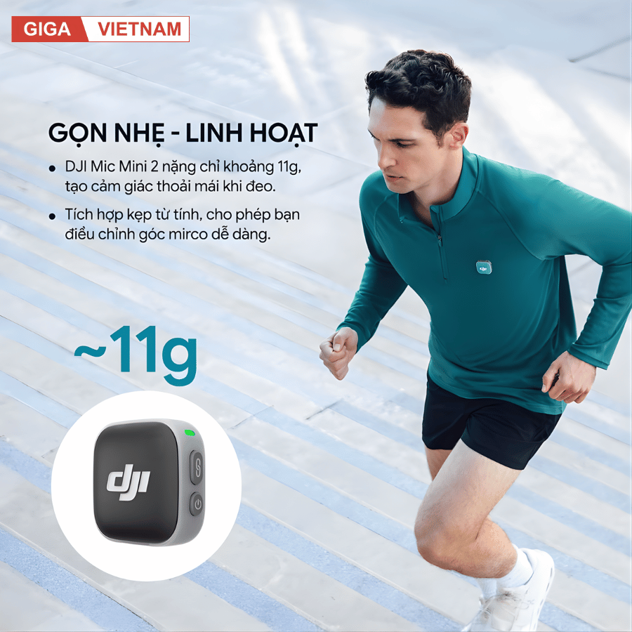 DJI Mic Mini 2 - Micro Thế Hệ Mới 2026 tại Citimall x Giga Việt Nam 09