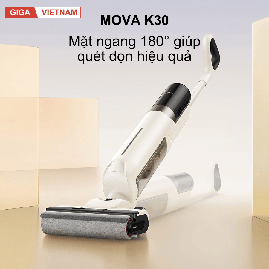 Mova K30 - Máy Hút Bụi Lau Sàn Cầm Tay 2026 tại Giga Việt Nam x Vua Nhà Bếp Đức 02