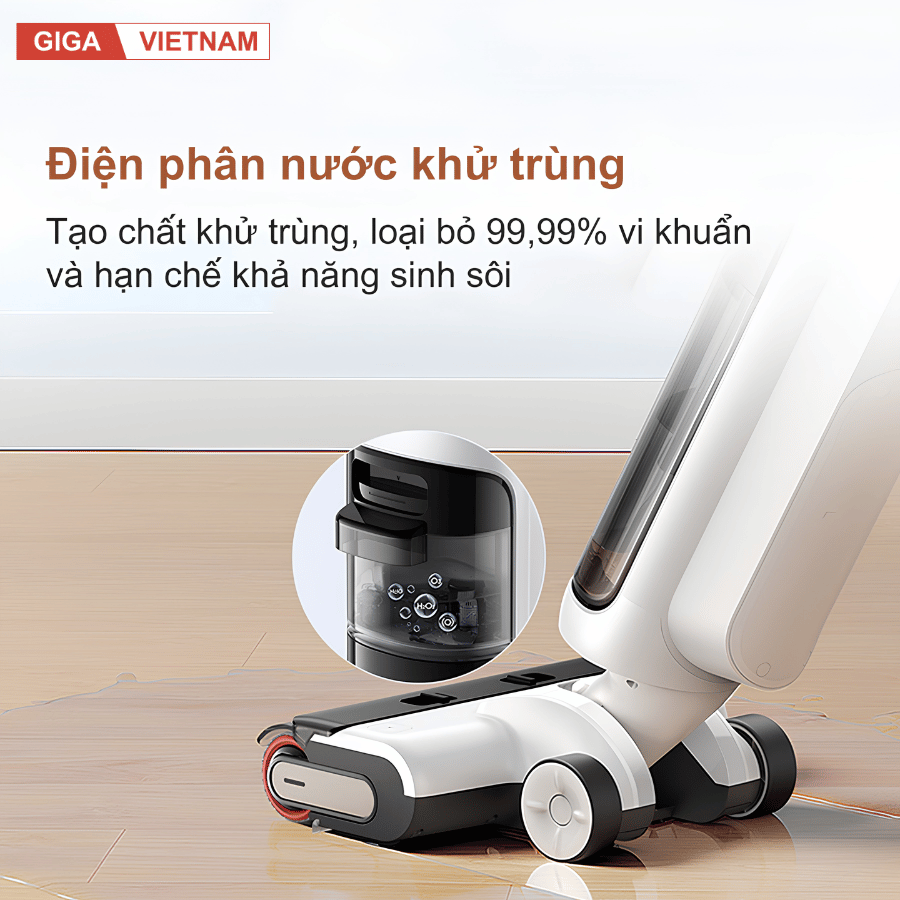 Mova K20 Pro - Máy Hút Bụi Lau Sàn Cầm Tay 2026 tại Giga Việt Nam 08