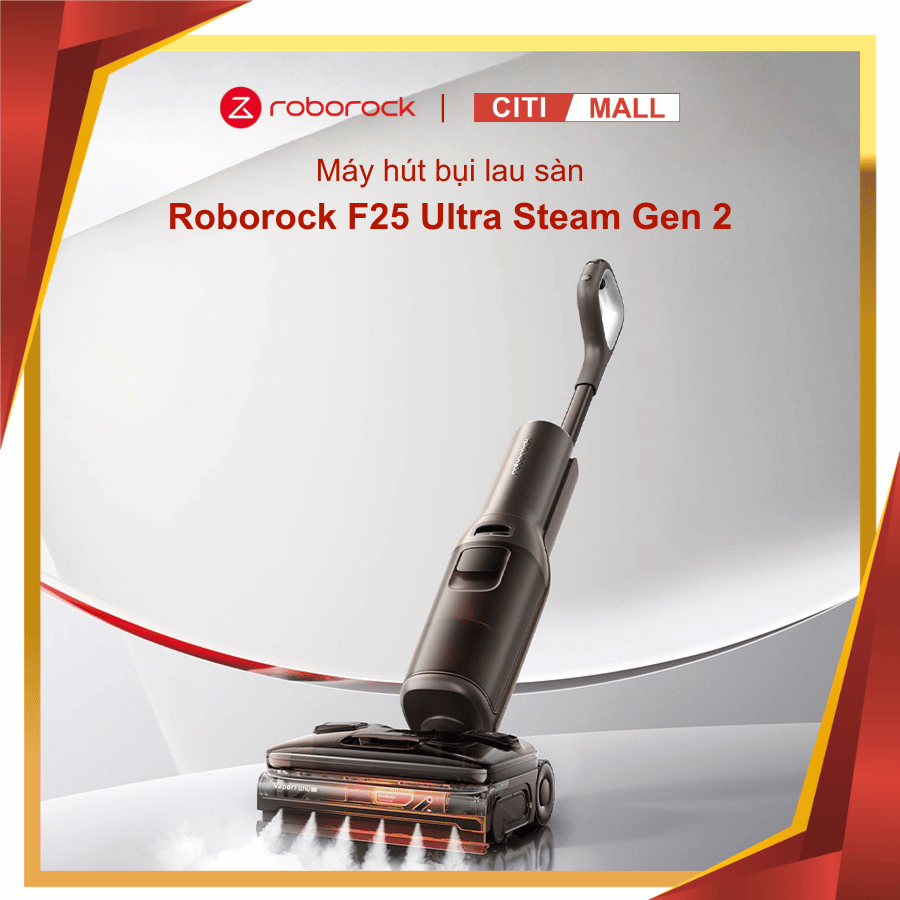 Roborock F25 Ultra Steam Gen 2 - Máy Hút Bụi Lau Sàn 2026 tại Citimall 01