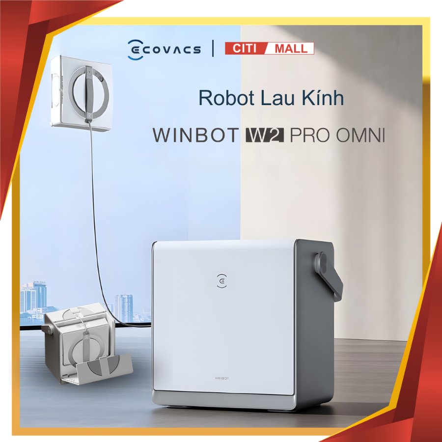 Ecovacs Winbot W2 Pro Omni – Robot lau khính thế hệ mới