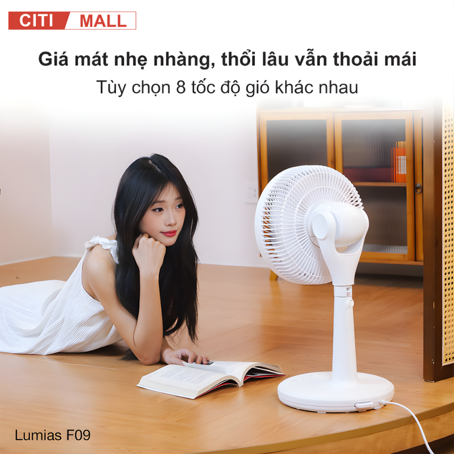 LUMIAS F09 - Quạt Cây Đối Lưu 2026
