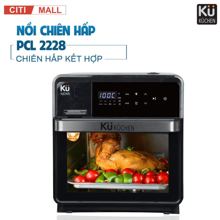 Kuchen PCL 2228 - Nồi Chiên Không Dầu Kết Hợp Hấp 2026 tại Citimall 09