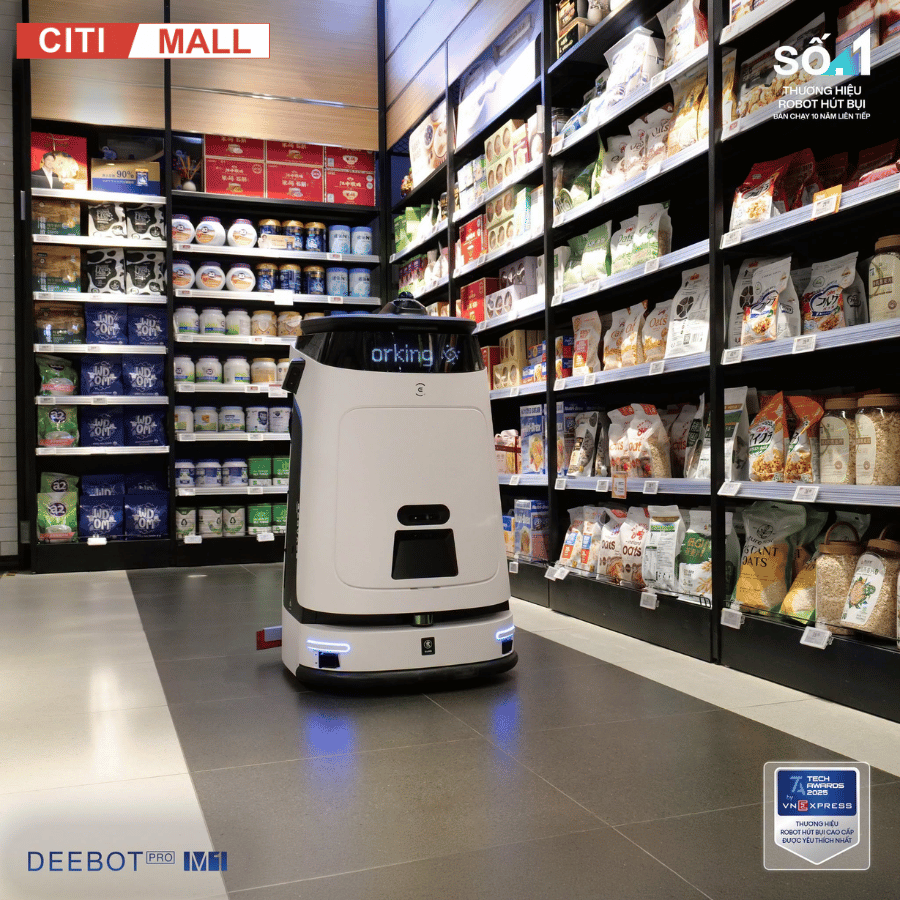 Ecovacs DEEBOT PRO M1 - Robot Hút Bụi Lau Sàn Công Nghiệp tại Citimall 14