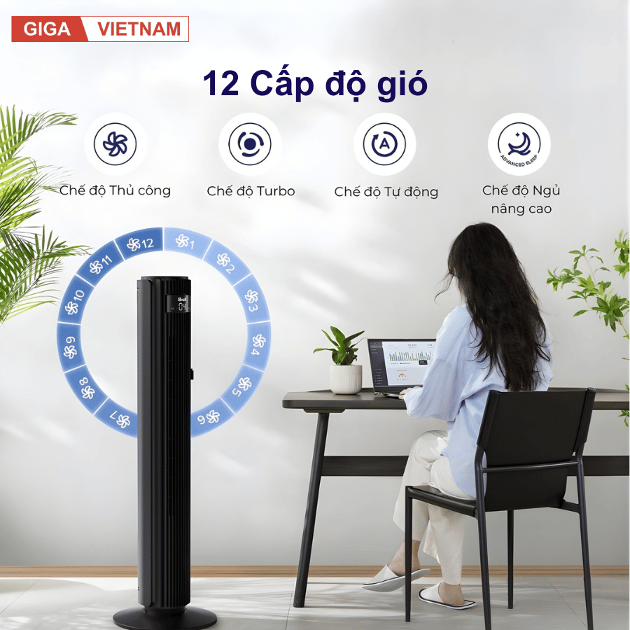 Levoit Smart WiFi 42 inches - Quạt Tháp Điều Hòa 2026 tại citimall x gigavietnam 07