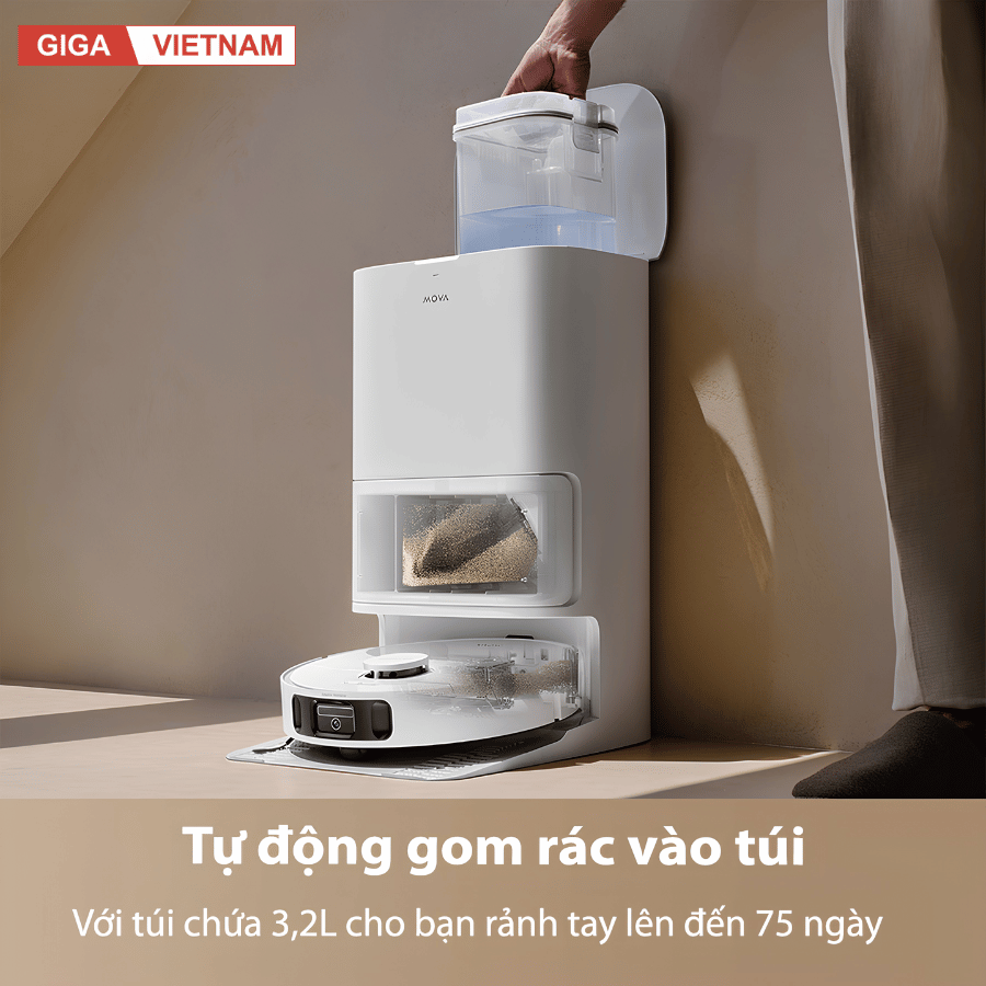 Mova E40 Ultra - Robot Hút Bụi Lau Nhà 2026 tại Giga Việt Nam 05