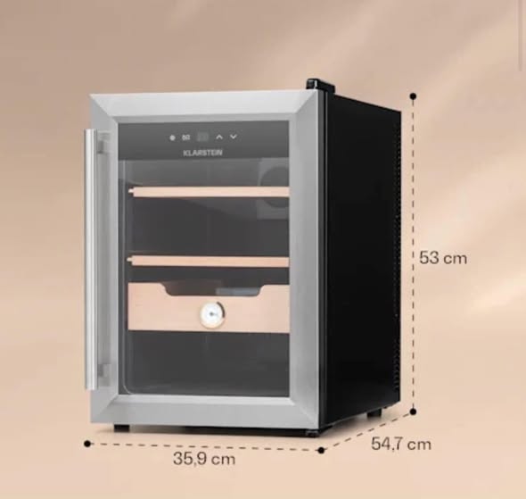 Tủ giữ ẩm Cigar Klarstein model 2022 (37 lít)